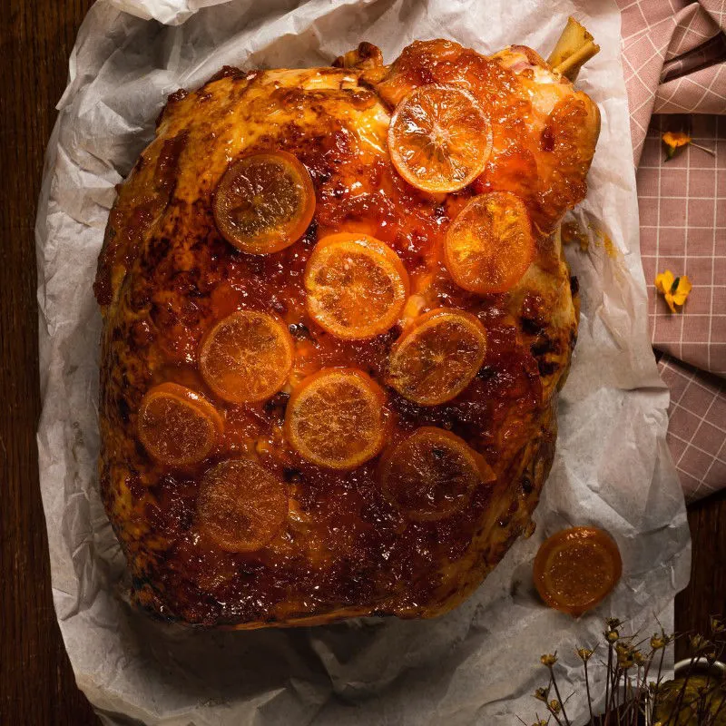 The Country Victualler's famous Alderton Marmalade Glazed Ham